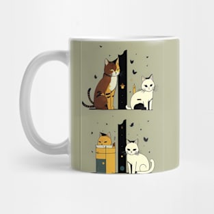 Abstract Catopia: Exploring Feline Essence through Artistic Expression Mug